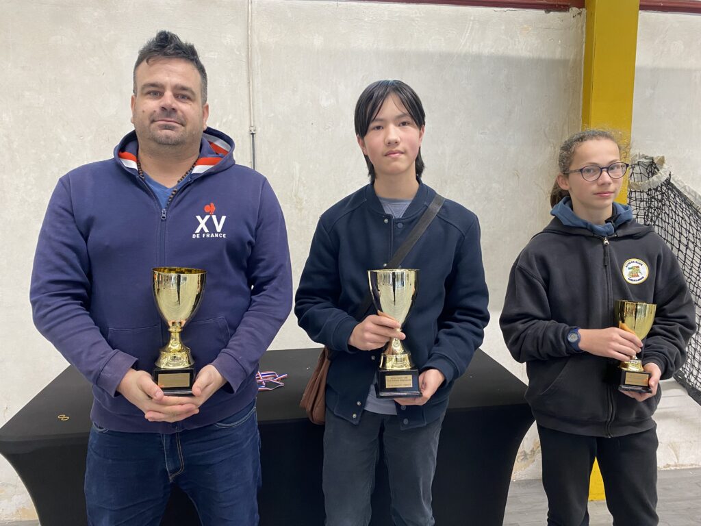 Virgile BREUIL vainqueur du tournoi A
Alban DELORME 2ème et Robin SLAWINSKI 3ème

